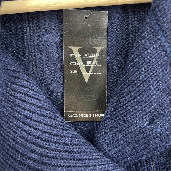 Cape Sweater Women's Sz Large Blue Vertigo Paris Cardigan - Picture 8 of 11